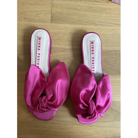 MINNA PARIKKA Sandalen Satin pink 36 NEU Pre-owned Designer Secondhand Luxurylove