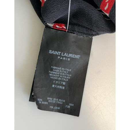 SAINT LAURENT Silk lipstick blouse - Pre-loved Designer Second Hand | LUXURYLOVE