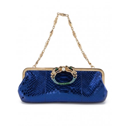 GUCCI Python Crystal Dragon Bag / Pochette SS2004 by Tom Ford Pre-owned Designer Secondhand Luxurylove