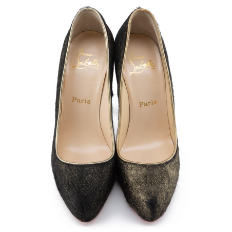 CHRISTIAN LOUBOUTIN Platform pumps pony hair - Pre-loved Designer Second Hand | LUXURYLOVE