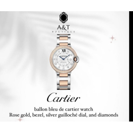 CARTIER Balloon Blue de Cartier Watch Pre-owned Designer Secondhand Luxurylove. 