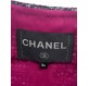 CHANEL Tweed Jacke Mischgewebe violett 34 Pre-owned Designer Secondhand Luxurylove