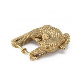 Alligator Gürtel Schnalle Bronze