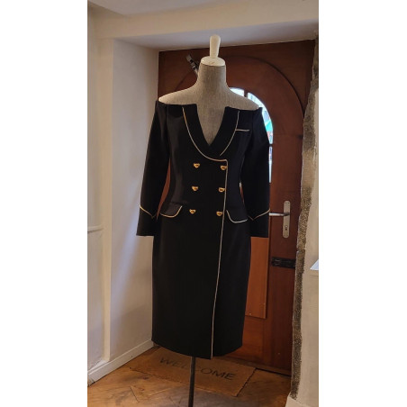 MOSCHINO COUTURE Kleid schulterfrei 38 Pre-owned Designer Secondhand Luxurylove