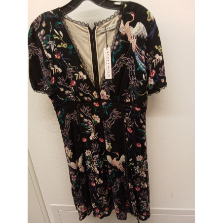 ALICE & OLIVIA Sommerkleid Blumenprint 36 NEU Pre-owned Designer Secondhand Luxurylove