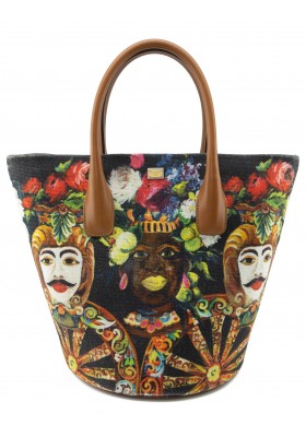DOLCE & GABBANA Handtasche Sicily Print multicolor 2013 Pre-owned Designer Secondhand Luxurylove