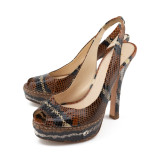 Python Slingback Pumps
