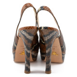 Python Slingback Pumps