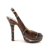 Python Slingback Pumps