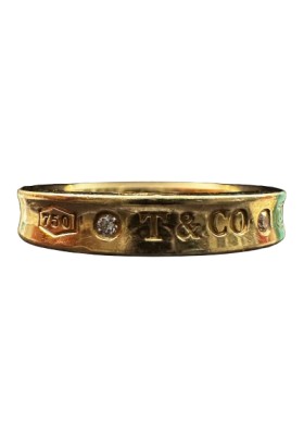TIFFANY & CO. 1837TM Ring Gelbgold & Diamanten Pre-owned Designer Secondhand Luxurylove