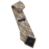 Silk tie check