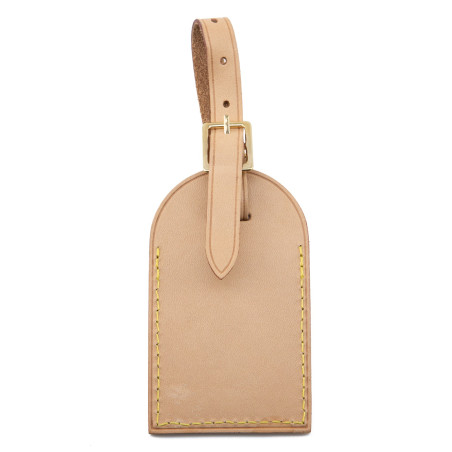 LOUIS VUITTON Adressanhänger Leder personalisiert Pre-owned Designer Secondhand Luxurylove