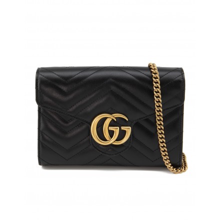 GUCCI GG Marmont Bag mini schwarz Pre-owned Designer Secondhand Luxurylove