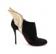 LOUBOUTIN Wing Ankle Boots schwarz 41 Pre-owned Designer Secondhand Luxurylove