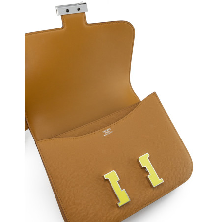 Sac Constance III 24 Sesame Lime Epsom Leather - NEW Sac Constance III 24 Sesame Lime Epsom Leather - NEW