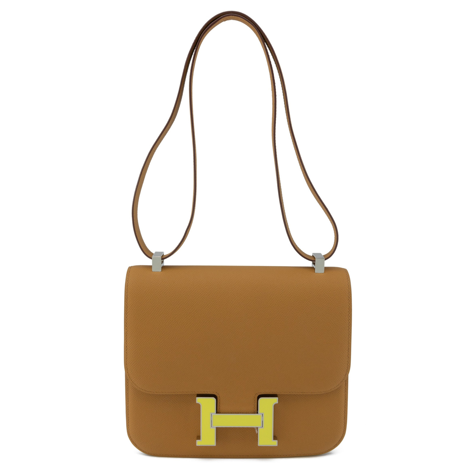HERMÈS Sac Constance III 24 Sesame Lime Epsom Leather - NEW - Pre-loved Designer Second Hand | LUXURYLOVE HERMÈS Sac Constance III 24 Sesame Lime Epsom Leather - NEW - Pre-loved Designer Second Hand | LUXURYLOVE