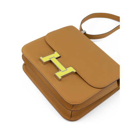 Sac Constance III 24 Sesame Lime Epsom Leather - NEW Sac Constance III 24 Sesame Lime Epsom Leather - NEW