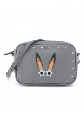 MCM Star Eyed Bunny Crossbody Bag grau Pre-owned Designer Secondhand Luxurylove