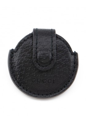 GUCCI AirTag Etui für Hundehalsband Leder schwarz Pre-owned Designer Secondhand Luxurylove