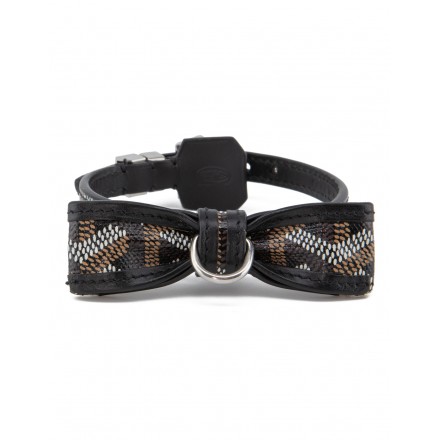 GOYARD Oscar Hundehalsband mit Schleife schwarz Pre-owned Designer Secondhand Luxurylove