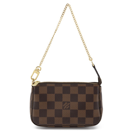 LOUIS VUITTON Mini Pochette Damier Ebene chipboard- NEW - Pre-loved Designer Second Hand | LUXURYLOVE