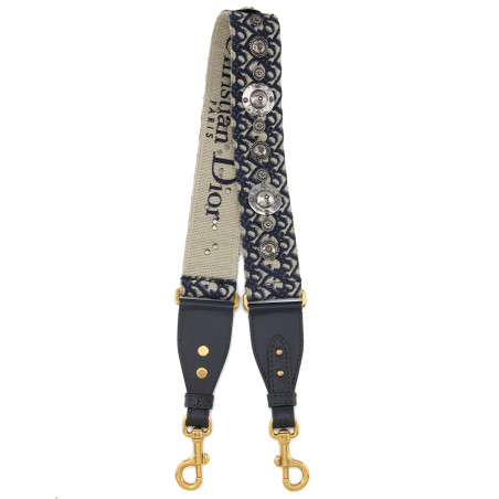 DIOR Oblique bag strap with studs - Pre-loved Designer Second Hand | LUXURYLOVE