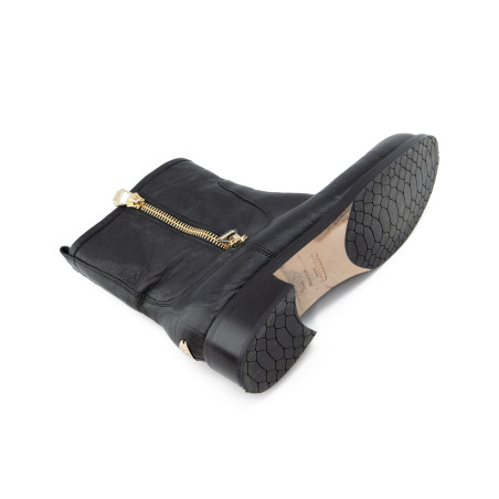 JIMMY CHOO Biker Boots Zipper schwarz 40.5 Pre-owned Designer Secondhand Luxurylove