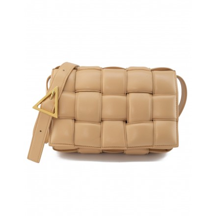 BOTTEGA VENETA Padded Casette Bag Porridge beige Pre-owned Designer Secondhand Luxurylove
