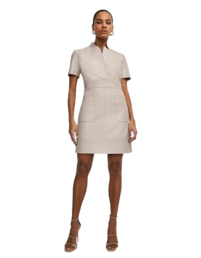 KAREN MILLEN Leather dress - NEW - Pre-loved Designer Second Hand | LUXURYLOVE