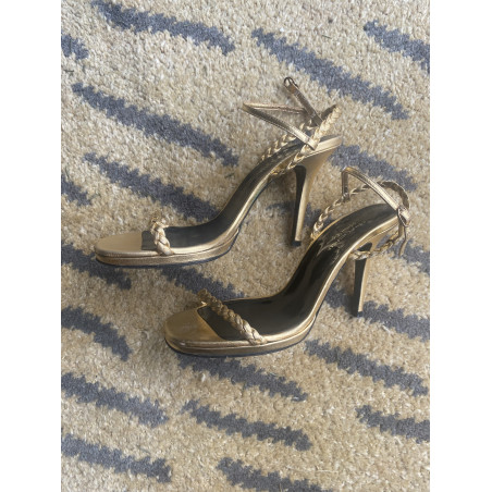 TOMMY HILFIGER Sandaletten Gr. 39.5 Pre-owned Designer Secondhand Luxurylove. 