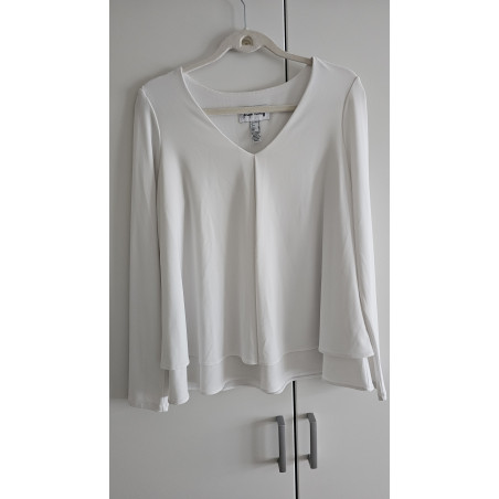JOSEPH RIBKOFF Shirt Oberteil weiss 36 Pre-owned Designer Secondhand Luxurylove