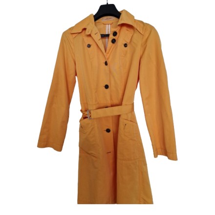 MARC CAIN Mantel Trench gelb 38 Pre-owned Designer Secondhand Luxurylove
