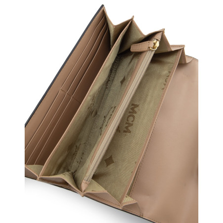 MCM Leder Portemonnaie schwarz Pre-owned Designer Secondhand Luxurylove