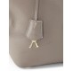 MAX MARA Halfmoon Bag mit Strap Leder taupe Pre-owned Designer Secondhand Luxurylove