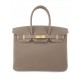 HERMÈS Birkin Bag 35 Togo Leder Etoupe taupe 2022 Pre-owned Designer Secondhand Luxurylove