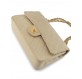CHANEL Medium Double Flap Bag Lammleder beige 24 k vergoldete Hardware 1994 Pre-owned Designer Secondhand Luxurylove