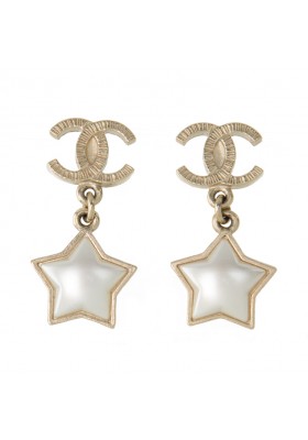 CHANEL CC Ohrringe Star Pearls Pre-owned Designer Secondhand Luxurylove