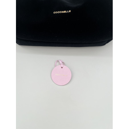 COCCINELLE Rivea Velvet Tasche Samt schwarz Pre-owned Designer Secondhand Luxurylove