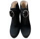 PRADA Plateau Ankle Boots Wildleder schwarz 39 Pre-owned Designer Secondhand Luxurylove