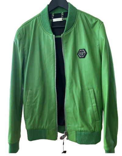 PHILIPP PLEIN Leather jacket - NEW - Pre-loved Designer Second Hand | LUXURYLOVE