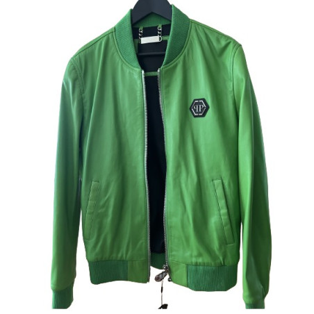 PHILIPP PLEIN Leather jacket - NEW - Pre-loved Designer Second Hand | LUXURYLOVE