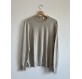 HERMÈS Pullover Feinstrick grau Herren L re-owned Designer Secondhand Luxurylove