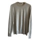 HERMÈS Pullover Feinstrick grau Herren L re-owned Designer Secondhand Luxurylove