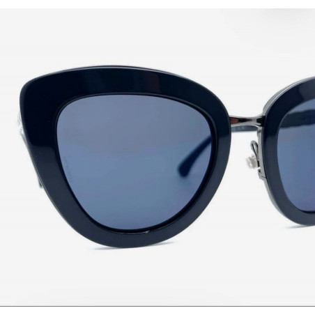 CHANEL Sonnenbrille Damen schwarz silber Pre-owned Designer Secondhand Luxurylove