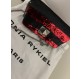 SONIA RYKIEL Le Copain Sequin Bag rot schwarz NEU Pre-owned Designer Secondhand Luxurylove