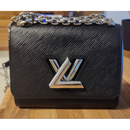 LOUIS VUITTON LV Twist pm ch. epi Noir - Pre-loved Designer Second Hand | LUXURYLOVE