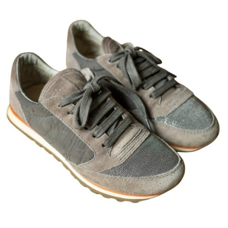 BRUNELLO CUCINELLI Sneaker Schuhe grau 38 Pre-owned Designer Secondhand Luxurylove