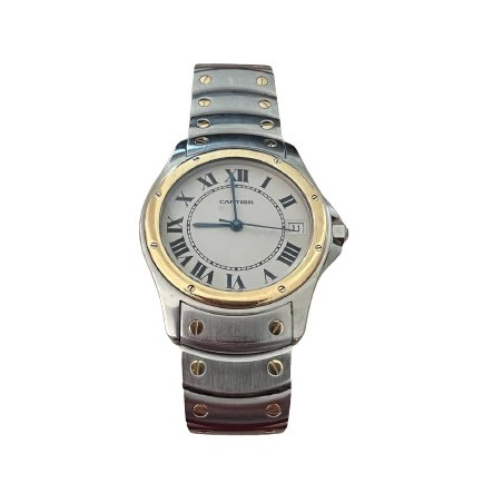 CARTIER Santos Uhr. Pre-owned Designer Secondhand Luxurylove. 