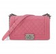 CHANEL Boy Bag medium rosa pink Pre-owned Designer Secondhand Luxurylove