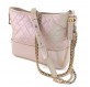 CHANEL Gabrielle Bag medium rosa metallic Pre-owned Designer Secondhand Luxurylove